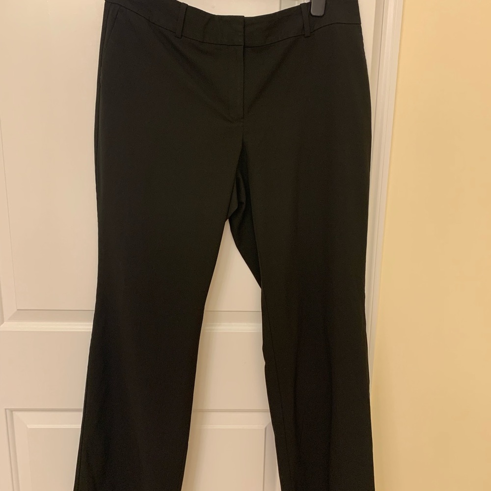 Ann Taylor Curvy All-Season Stretch Trousers Size 14, Black